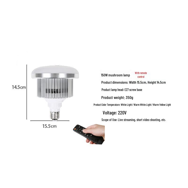 E27 Screw Base Softbox Light Kit for Photo Studio and Live Streaming