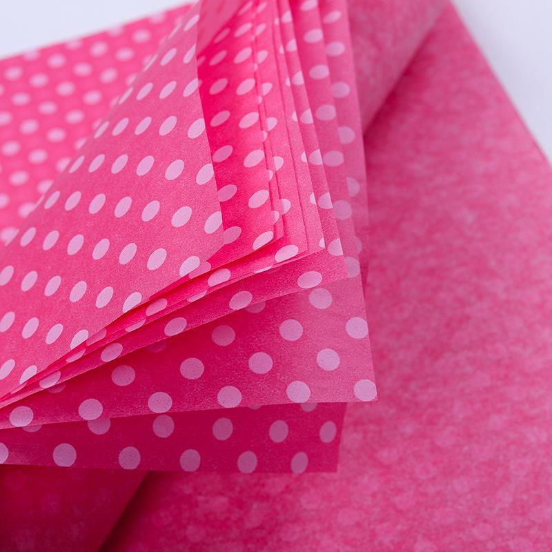 20 Blatt Geschenkpapier Seidenpapier Tupfen Bouquet Verpackungspapier Hochzeit Geburtstag Valentinstag Party Dekopapier