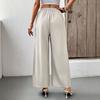 YYFS Women's Fashion Casual Solid Color Print High Waist Trousers Pants & Capris