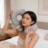 Portable Travel Pillow With Ear Designs Soft Polyester Fabric For Neck Comfortablr
