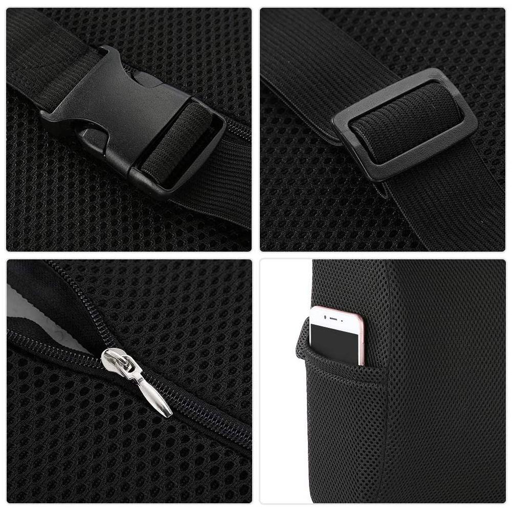 Black Back Pillow Rebound Memory Foam Pillow Car Chair Back Seat Rest Cushion