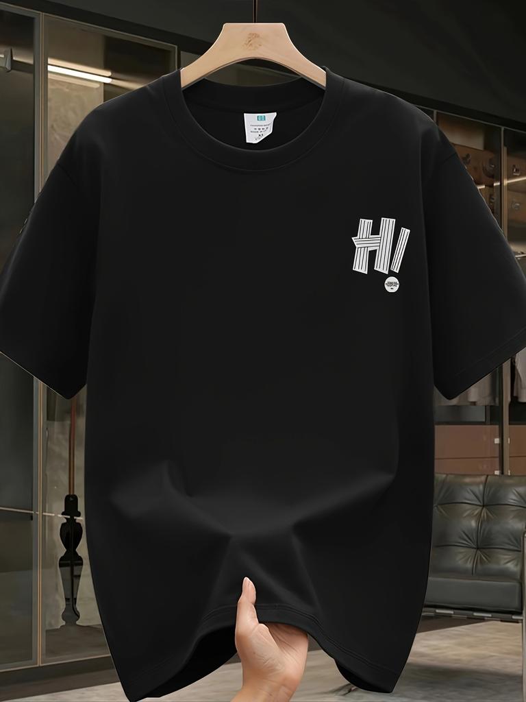 Mens heavyweight 100 cotton graphic tshirt lightweight and breathable comfortable casual wear trendy machine washable