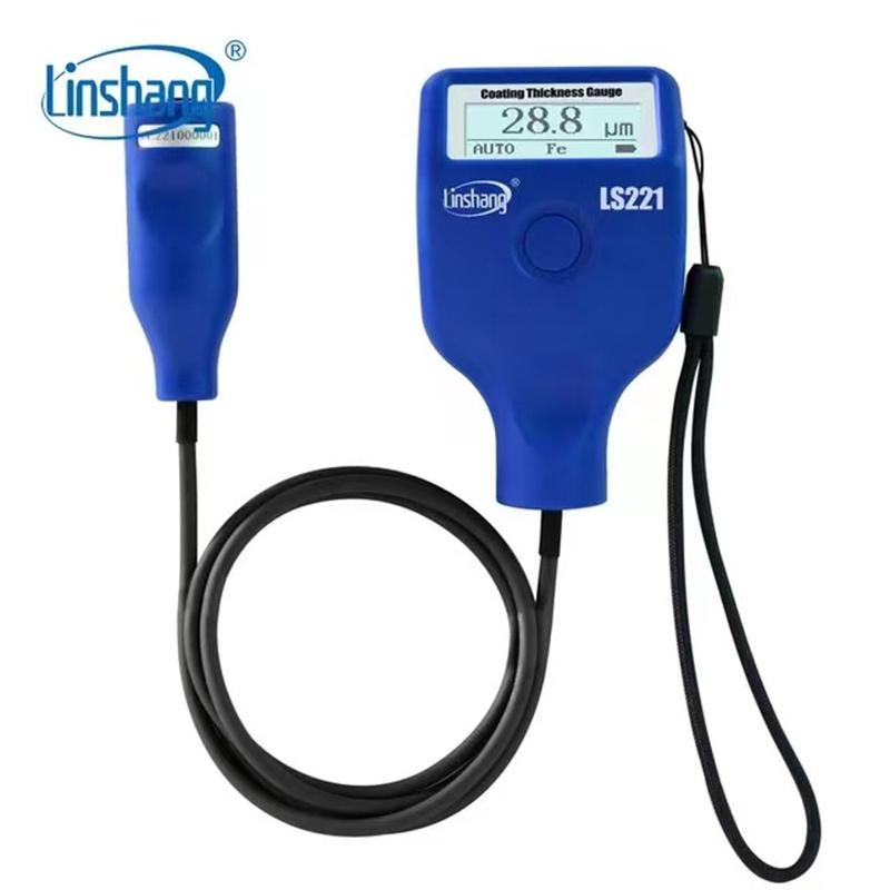 Linshang Non-conductive Dry Film Thickness Gauge Measure Non-magnetic Coatings Painting DFT with External Cable Probe LS221