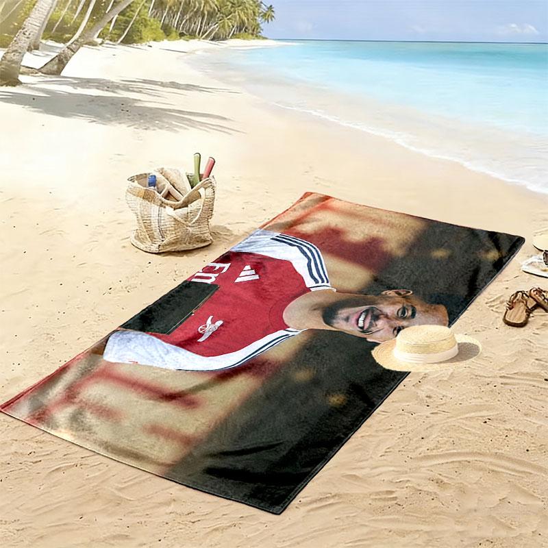 Saliba Print Beach Towel, Large Soft Quick Dry Towel for Beach Camping Swimming