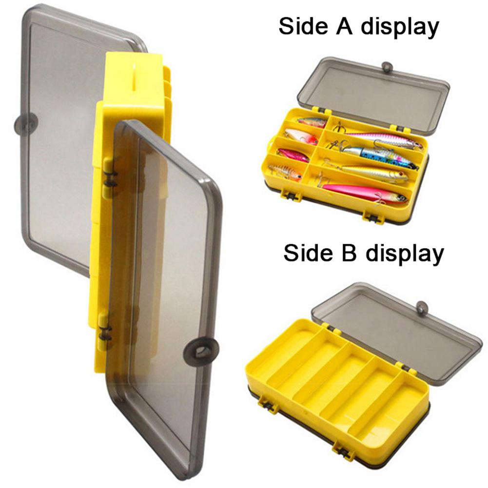 Double Sided Compartments Fishing Tackle Boxes Fishing Lure Box Fishing Bait Tackle Storage Case For Jewelry Beads Earring Hook