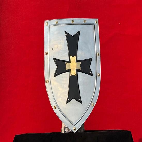 71.12 Cm Templar Shield Crusader Templar Shield Battle Knight Heater Shield 18 Gauge Shield Best Gift