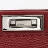 FENDI Peekaboo medium Handbag 8BN226 Celeria 2WAYShoulder Red leather Women Used