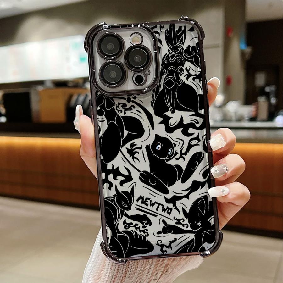 

Pokemon Mewtwo Case for Apple iPhone 17 Pro Max Air XS XR 11 12 14 16 Plus 15 13 Soft Phone Cover iPhone 15 Pro Max