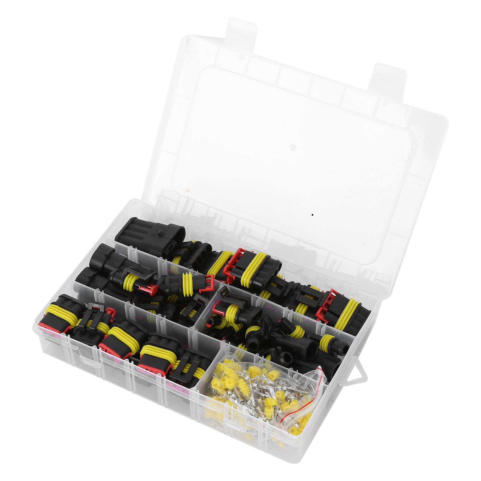 

300 Pcs Electrical Wire Connectors Plug Kit Waterproof Motorcycle Auto Wire Connector Kit