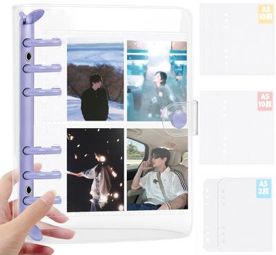 A5 Transparent Sticker Binder with Refills, Release Sheets and Underlay