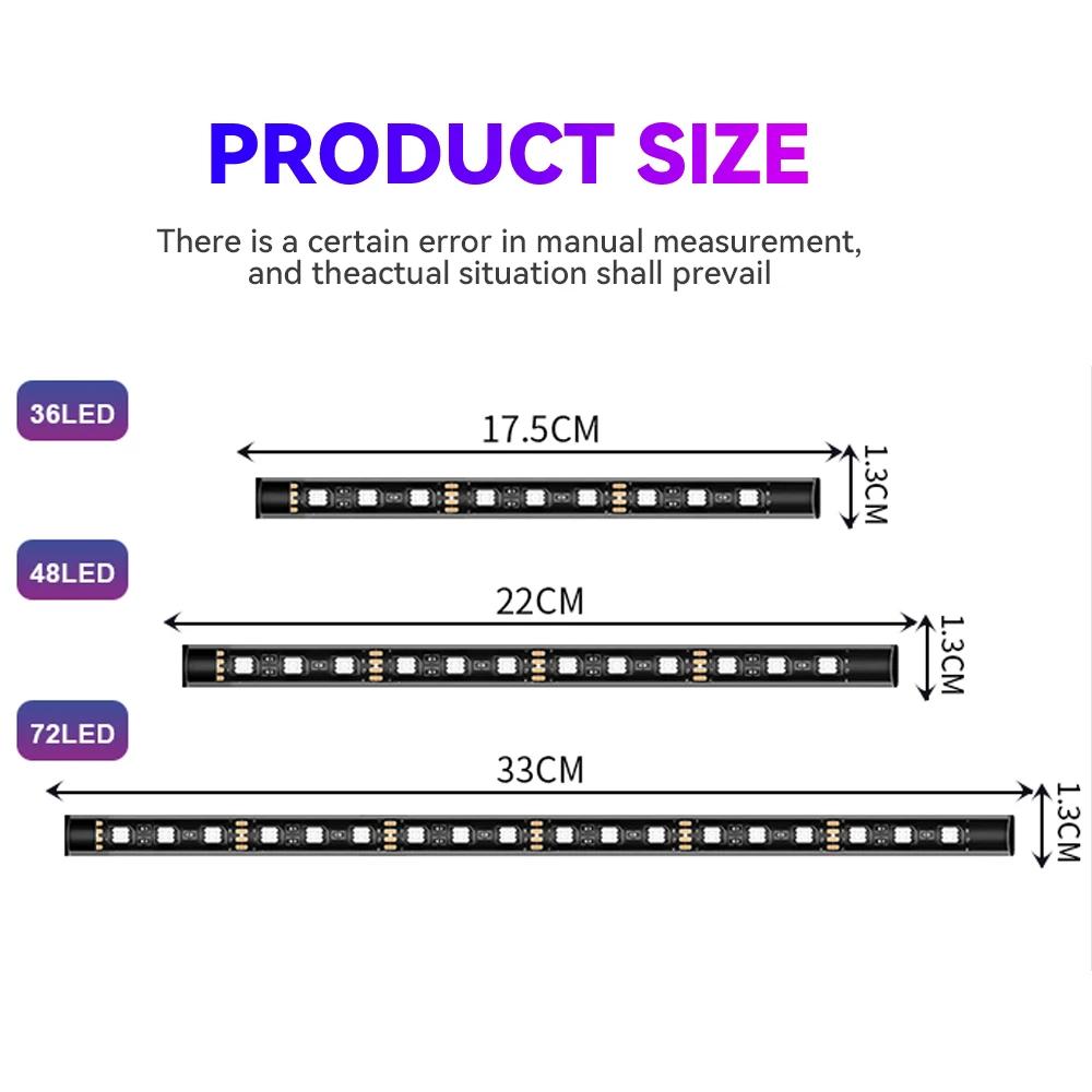 Neon LED Auto Innenraum Umgebungs Fußstreifen Licht Kit Zubehör Hintergrundbeleuchtung Remote App Musiksteuerung Auto RGB Dekorative Lampen