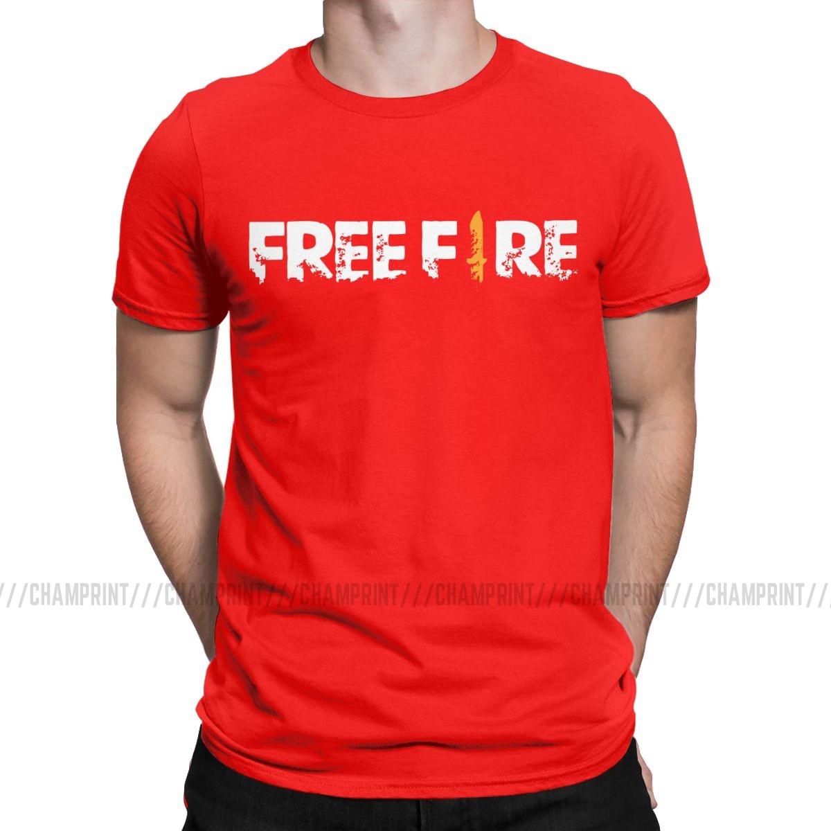 

Мужская футболка Free Fire Игра-стрелялка Freefire Одежда из чистого хлопка Модные футболки с коротким рукавом и круглым вырезом Взрослые футболки S