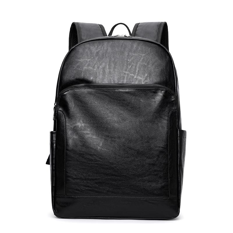 Herren PU Rucksack mit mehreren Fächern Business Große Kapazität Computerrucksack Multifunktionaler Reiserucksack