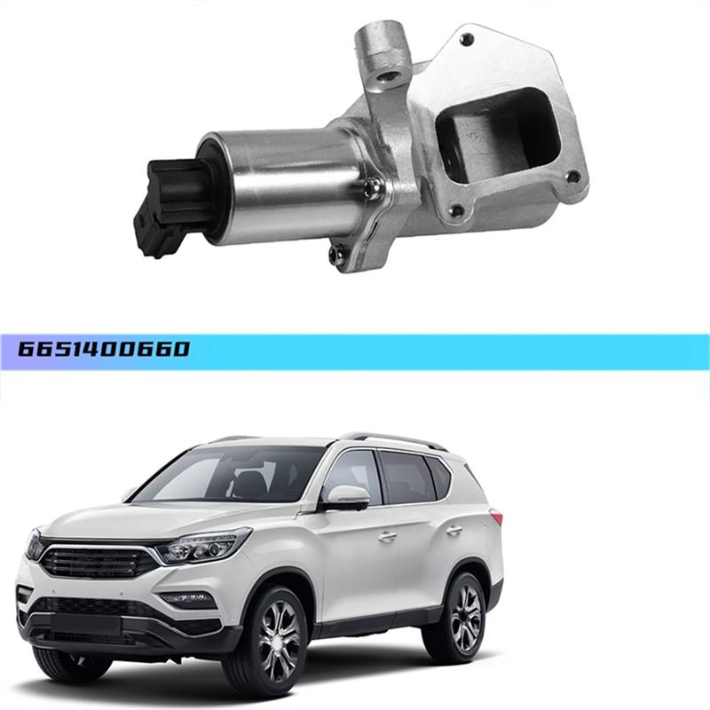 Hot Selling-Car EGR Valve Exhaust Gas Recirculation Valve A6651400660 For Ssangyong Rexton Actyon Kyron 2006- 6651420680 6651400 серебряный
