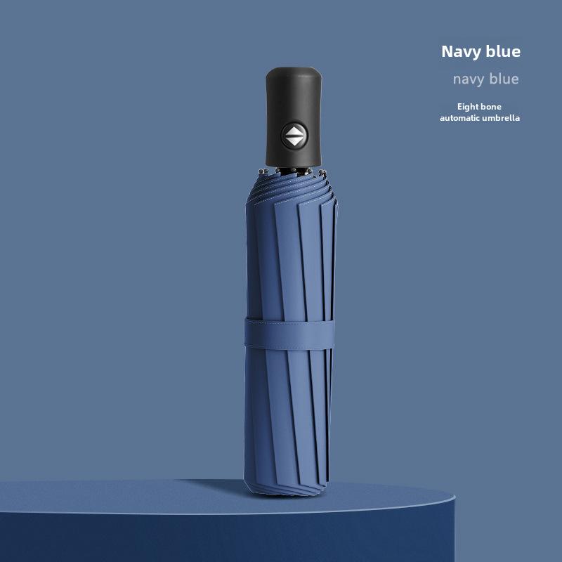 24-Rib Automatic Folding Women's UV Protection Sunshade Umbrella