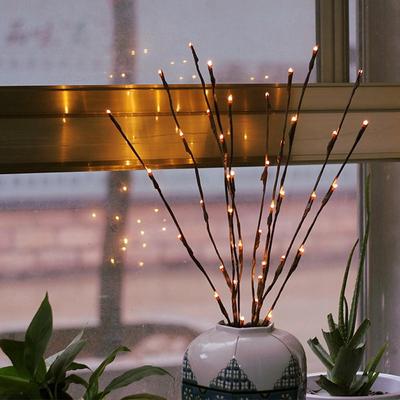 Lampa LED Gałązka Kwiatowe Światła 20 Żarówek Dekoracja Domu Boże Narodzenie Impreza Ogrodu
