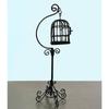 1pc Black 1:12 Miniature Furniture Mini Metal Bird Cage Stand Birdcage Modle for Doll House Decor Garden Courtyard Ornament