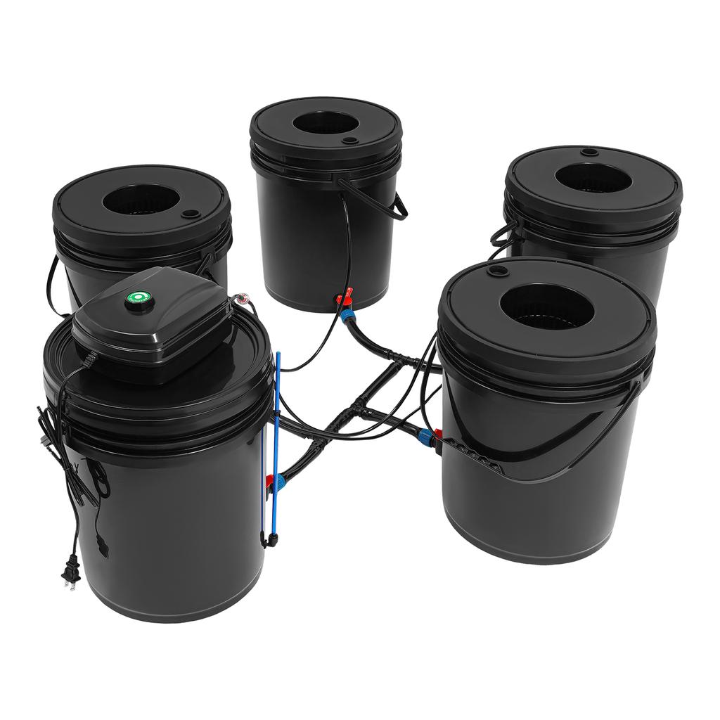 Hydroponics Growing System Kit 4 Buckets 20L Home Garden for Vegetables Flowers Herbs Indoor Outdoor