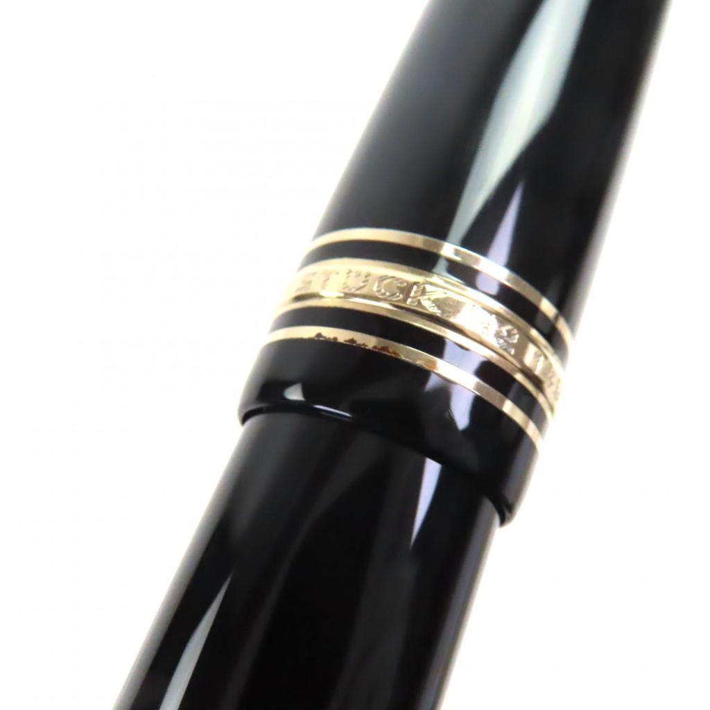 Excellent MONTBLANC fountain pen Meisterstück 149 white star Black gold 14K mens Used