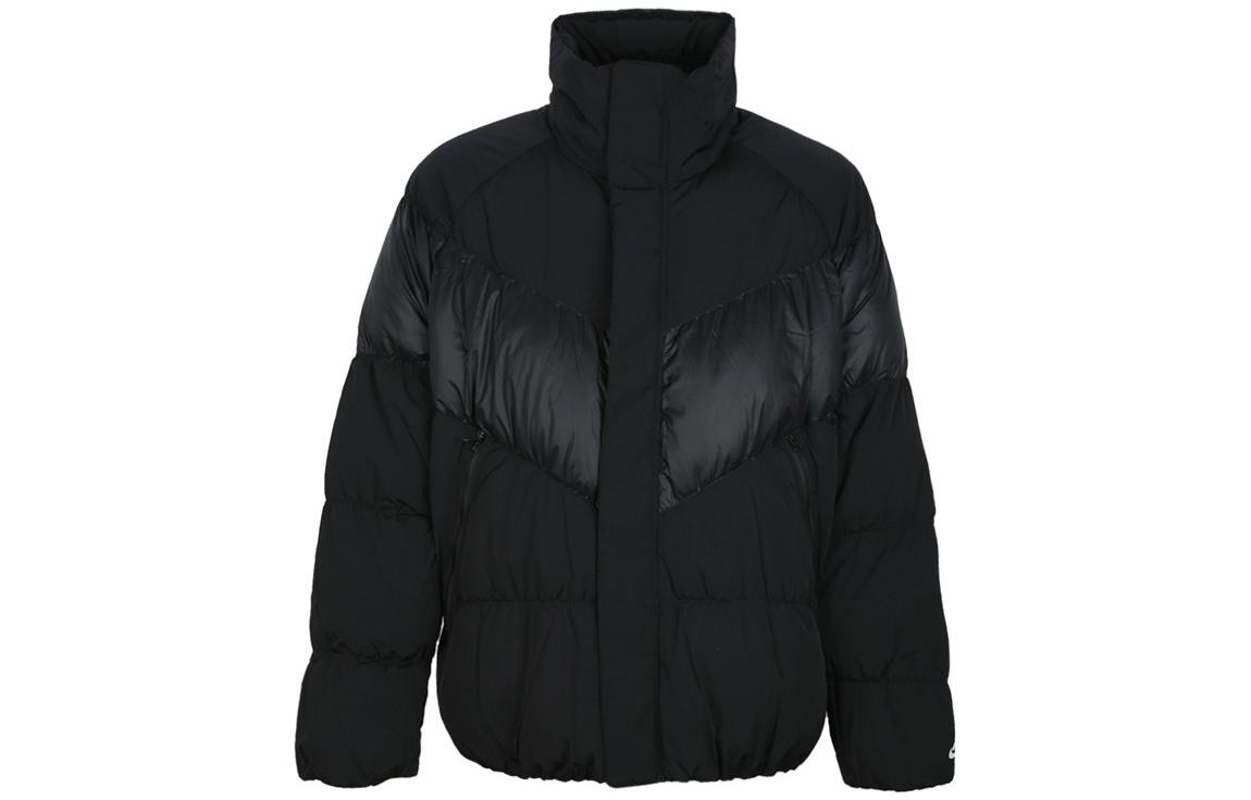 Nike Down Jackets Men s Black Stand Collar Moderate Other 928894-010 XXXL