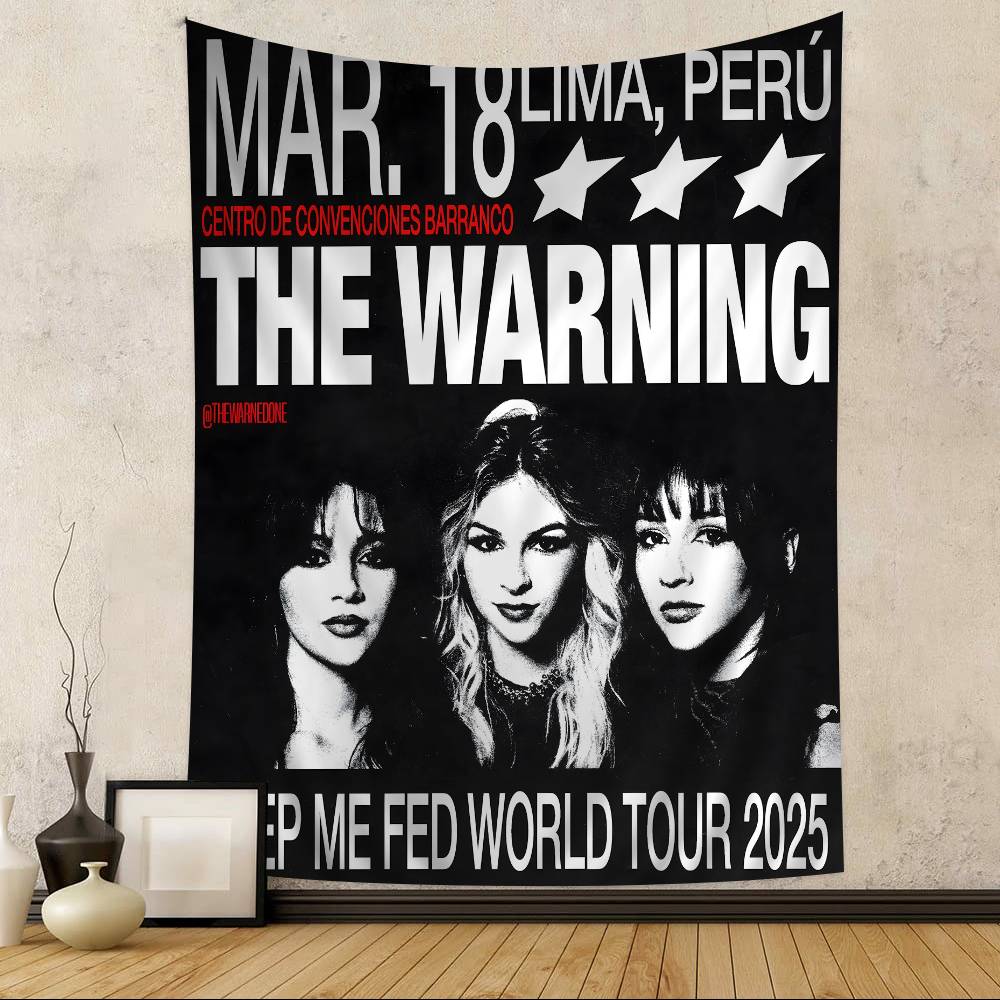 Rock Band The WWarning Cartoon Tapestry Art Science Fiction Room Home Decor Wall Hanging Sheets