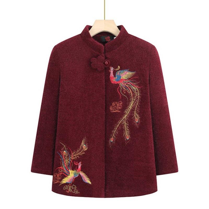 New festive fleece jacket winter clothing women's mink fleece top clothing old hair