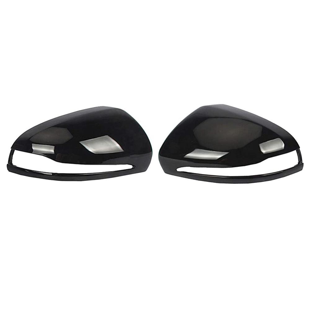 LHD Rearview Mirror Covers For Mercedes Benz C W205  E W213 GLC-Class X253 S Class W222 ABS Carbon Fiber Gloss Black