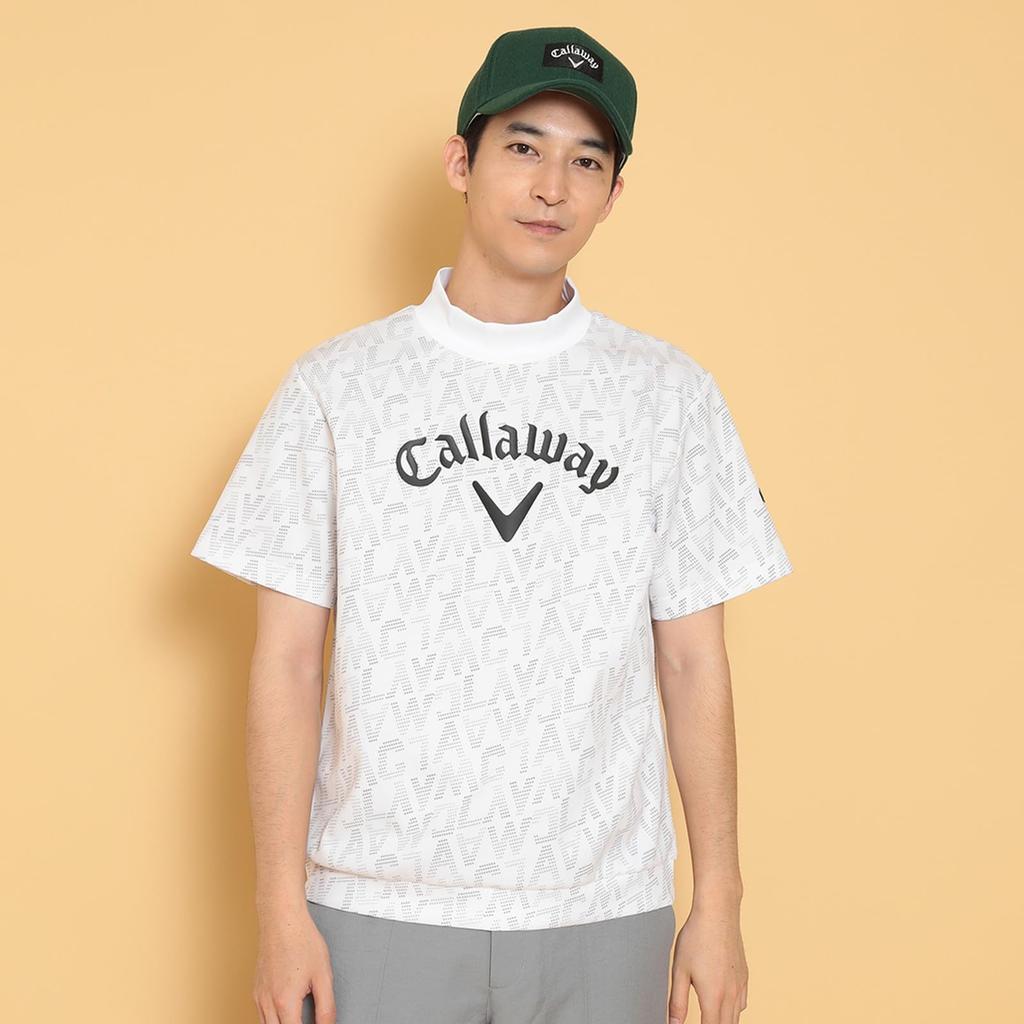 Callaway Short Sleeve Mock Neck Sweatshirt Golf C24217103 Men's (Anytime Sweatshirt) / / 1030_White