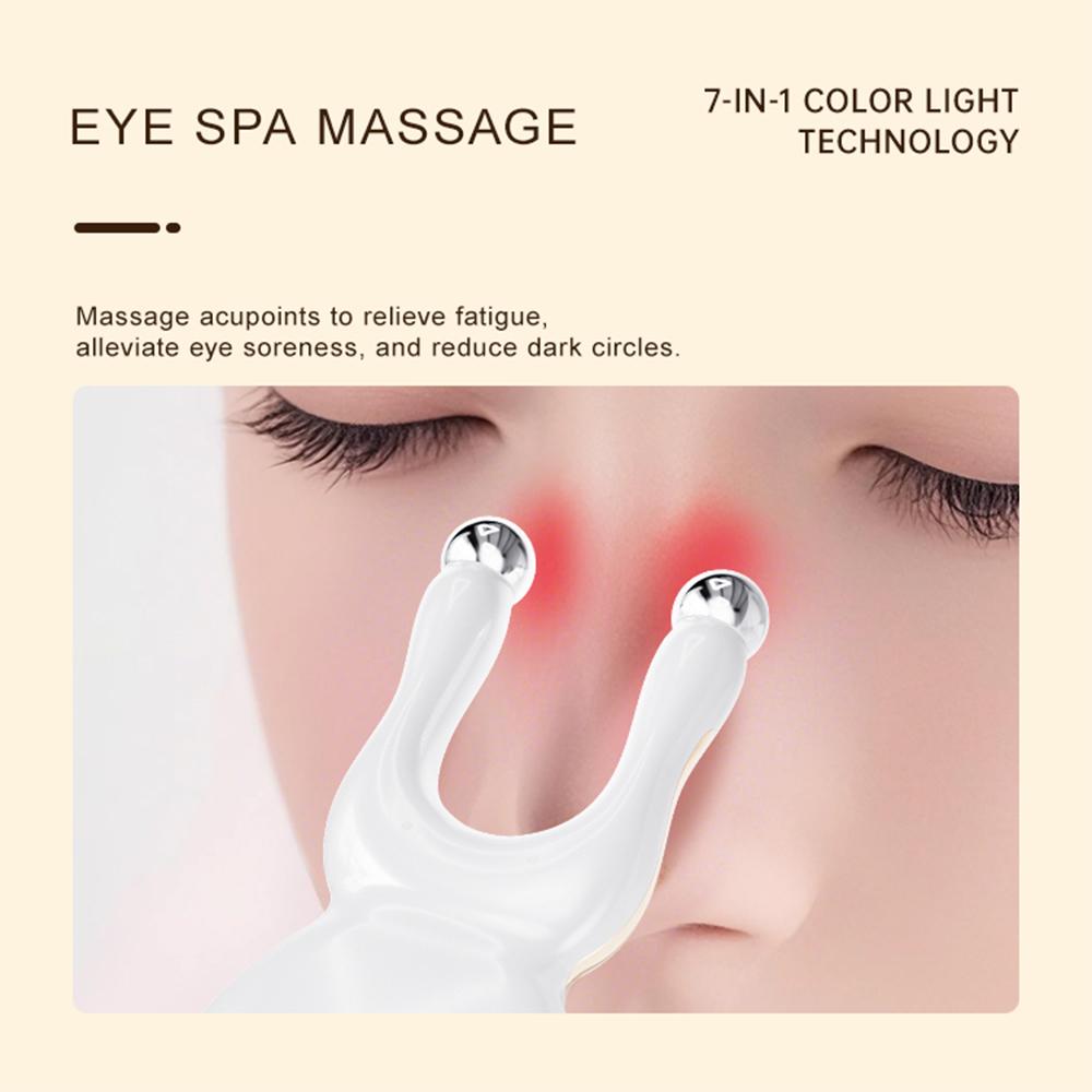 EMS Electric Nose Liftingaction Massage V Facial Lifting Massager LED Light Therapy Eye Relaxation Vibration Massager Nose Bridge Shape