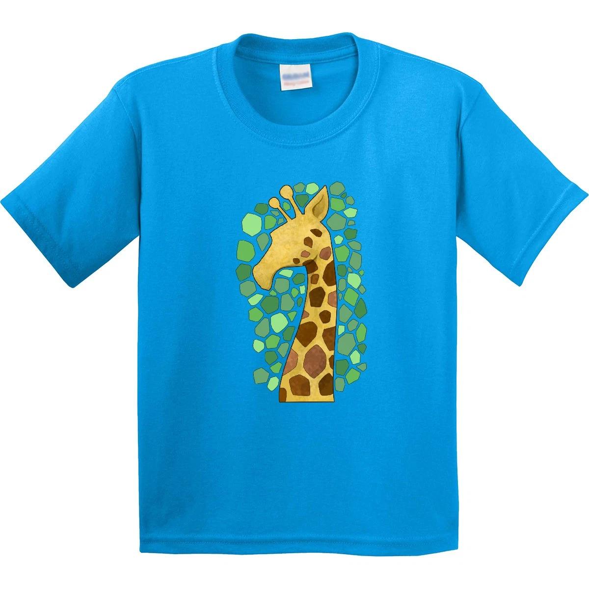 

Inktastic Giraffe Silhouette Youth kids boys T-Shirt Animals Stylized Spots Shapes Animal 120