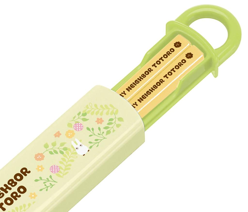 Skater Chopsticks and Chopstick Case My Neighbor Totoro Made in ABS2AM Children's Set, Plants, Japan, Ghibli,