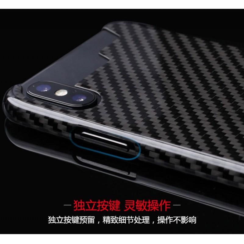 Ultra tenké pouzdro na telefon z uhlíkových vláken pro iPhone X Nárazuvzdorný ochranný kryt Štíhlé přiléhavé Lehký Stylové