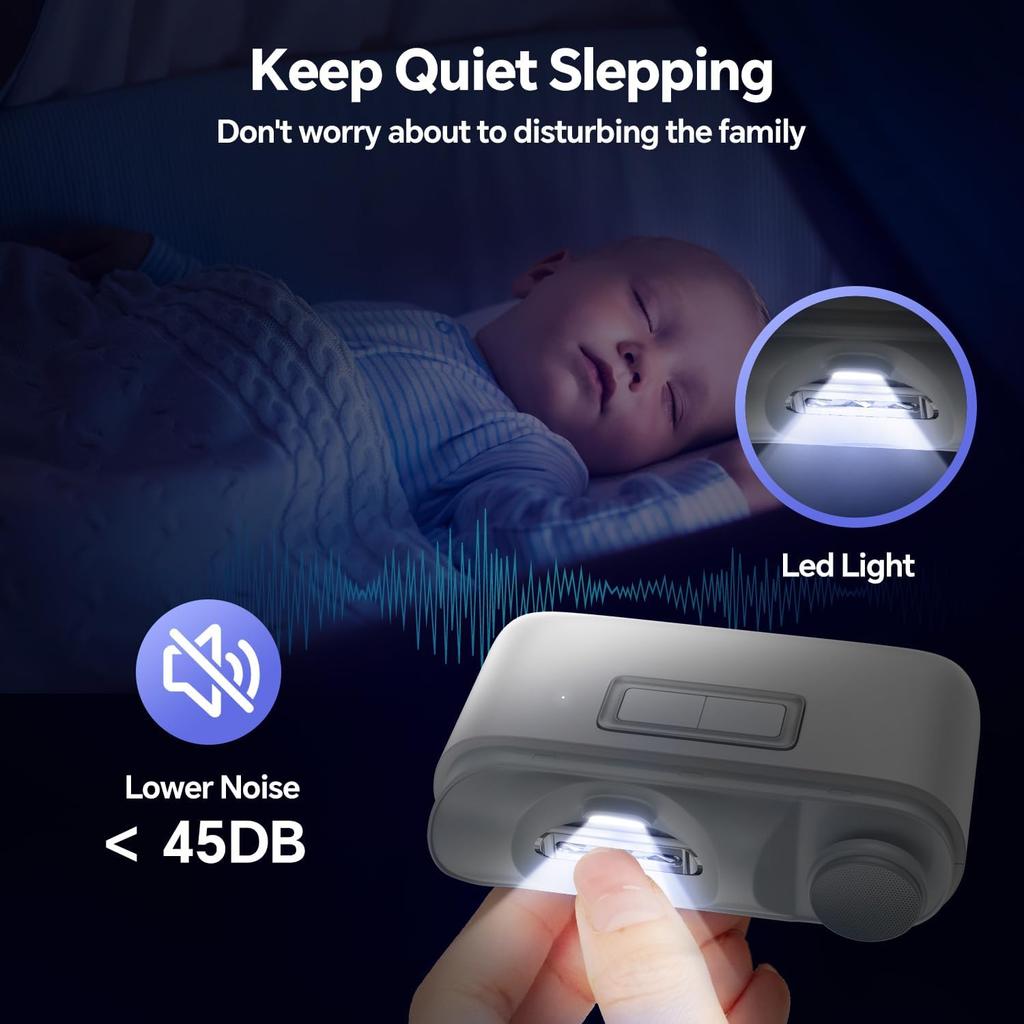 Electric Automatic Nail Clipper with LED Light & 2 Speeds, Fingernail Cutter and Polisher 2 In 1 Design, Nail Scraps Storage Rechargeable Safety