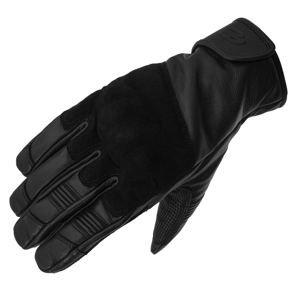 Komine Motorcycle Leather Winter Gloves Z Medium GK-849 - Series, Black,