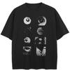 Streetwear Eyes Graphic T-Shirt Cotton Unisex Tops Tees Summer Short Sleeves T Shirt(1)