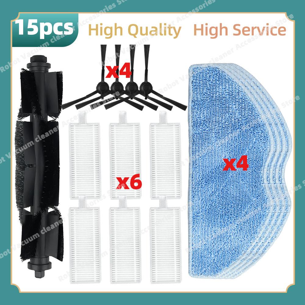 Compatible For Rowenta X-Plorer S135 S135+ / S140 S140+ / RR91C5WH RR91D5WH RR9177WH RR9197WH Parts  Main Side Brush Filter Mop