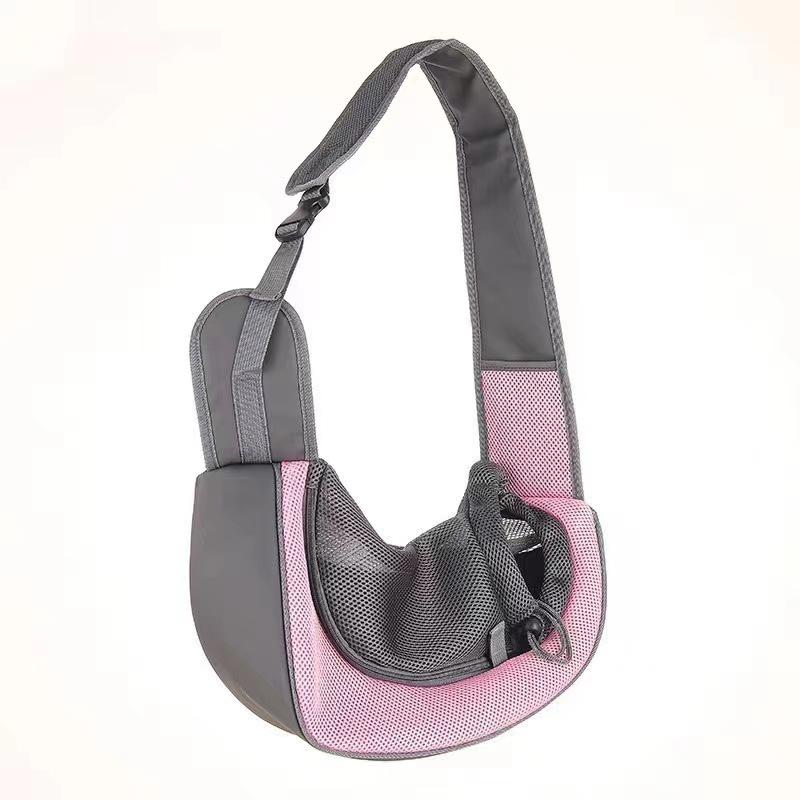 Breathable Mesh Crossbody Pet Backpack for Small Dogs & Cats