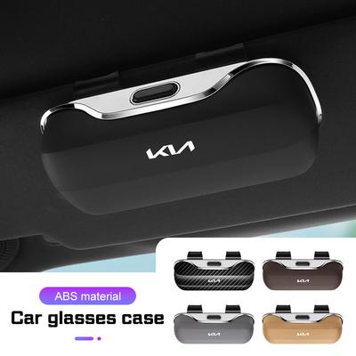 Car Glasses Case Portable Sunglasses Holder Car Visor Glasses Case for GT Line K3 K5 K8 K9 Sportage Picanto Optima Soul Ceed