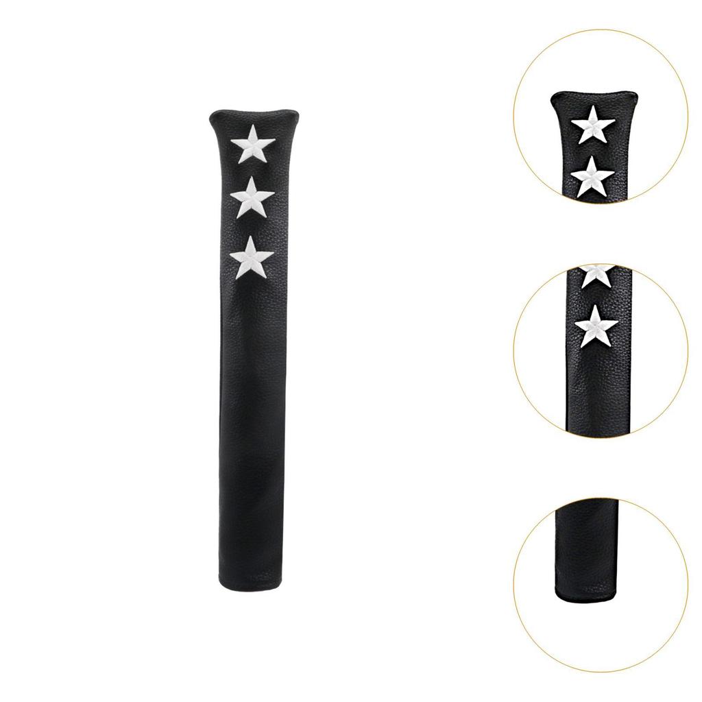 Golf Alignment Stick Cover Aiming Exercise PU Leather Golf Training Sticks Sleeve Equipment Supplies Golf Indicator Rod Holder