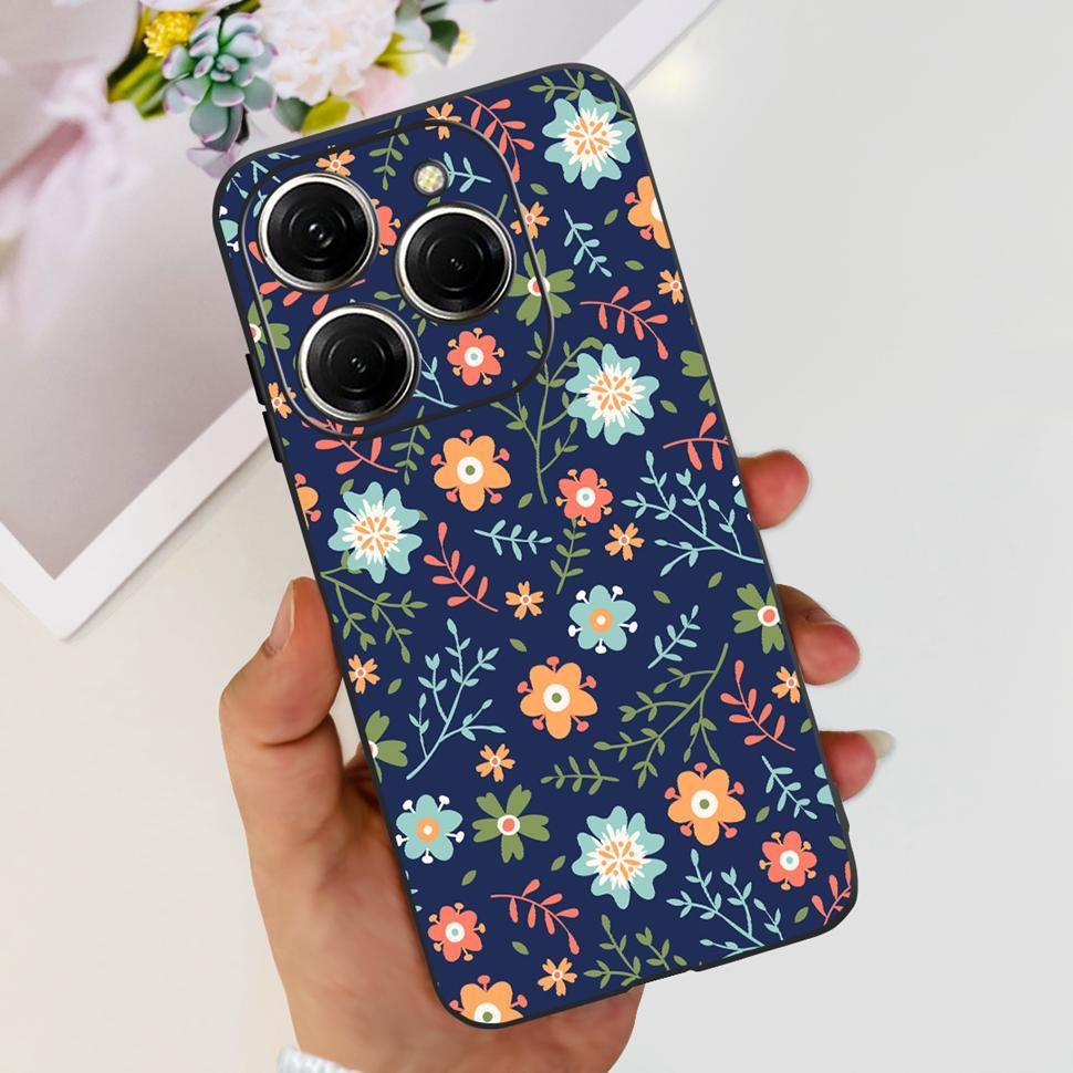 For Tecno Spark 20 Pro Casing KJ6 Luxury Candy Painted Cover Soft Silicone Case For Tecno Spark 20 Spark20 Pro Housing Funda