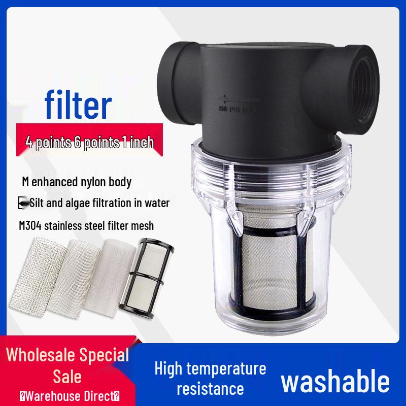 

Heat-Resistant Stainless Steel Mesh Filter with Washable Internal Thread Interface (1/2 , 3/4 , 1 ) 3/4 inch interface - 40 mesh