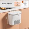 Kitchen Wastebasket Wall Mounted Trash Can With Lid Bathroom Trash Bin Garbage Can For Cabinet Under Sink Compost Bin