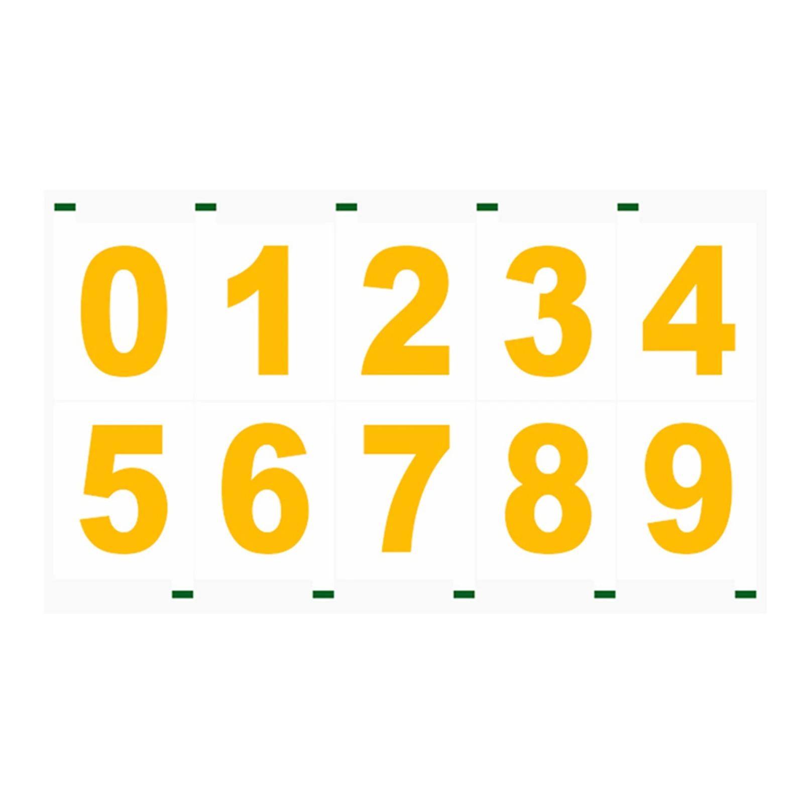 1PC PVC Self-adhesive Reflective Number Paper Mailbox Numbers Decal Elegant Style Waterproof Number Decals Sticker for Home Deco (Gold,2inch) золотой
