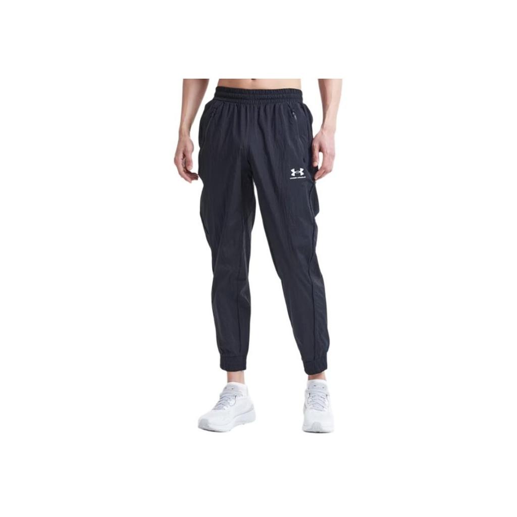 Under Armour SS23 Woven Training Pants Men Bottoms Black 1373187-001