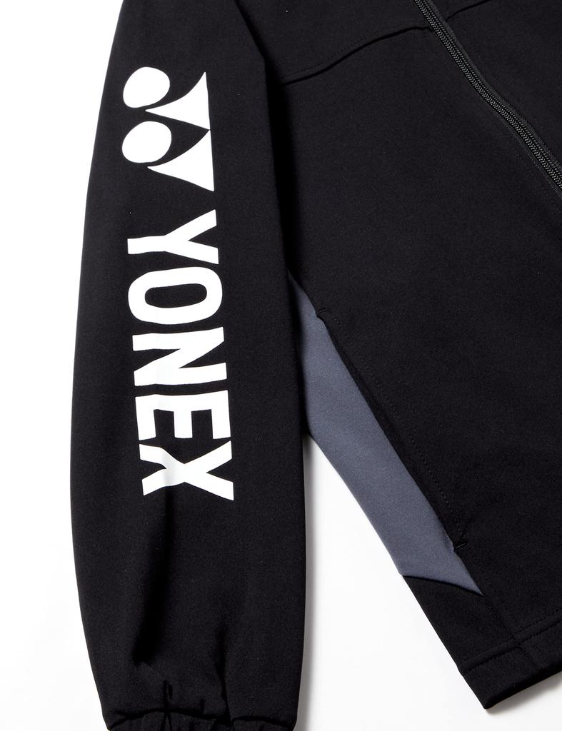 Yonex Knit Black J120 Boys' Warm-Up Shirt, (007)