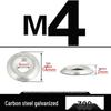 Galvanized Bowl-Shaped Fish Eye Washer for Self-Tapping and Drywall Screws (M4/M5/M6)
