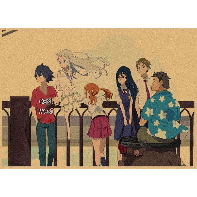 Anime Kraftpapier Poster: Die Blume, die wir an diesem Tag sahen - Kostenloser Versand