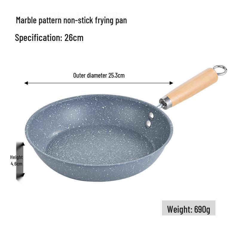 Marble Pattern Non-stick Korean Style Frying Pan - Multi-functional & Stove Universal