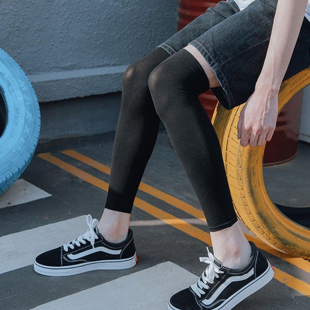 Men Women Cool Sensation Ice Sleeve Comfortable Quick Dry Leg Sleeve Ice Silk Leg Covers Outdoor