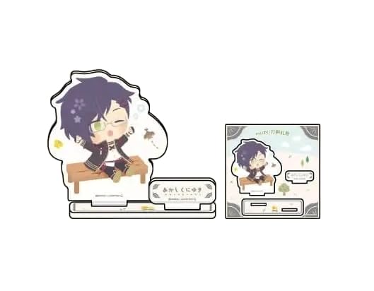 Naughty! Touken Ranbu ~Everyone's Naughty Time~ Scratch First Edition C Prize Acrylic Stand Plate Akashi Kuniyuki